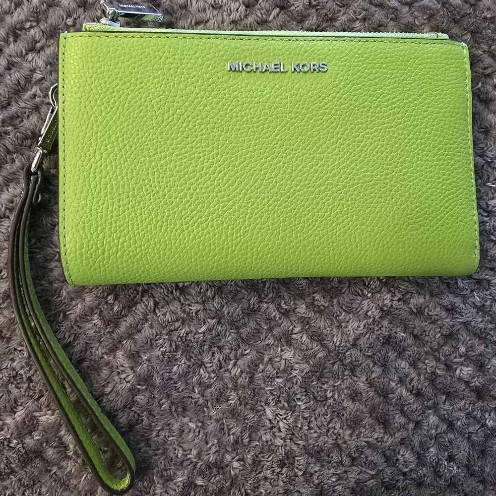 Michael Kors Lime Green Wristlet